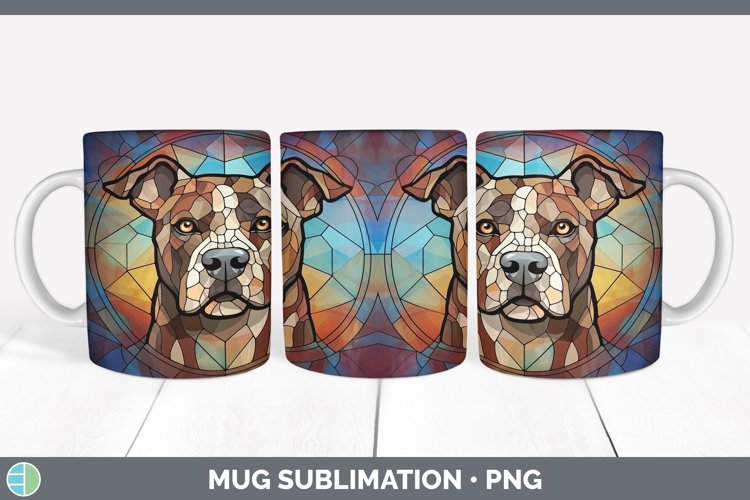 GorgeousStained Glass Mug Wrap design.