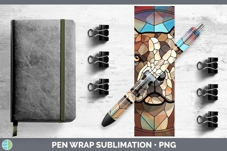 GorgeousStained Glass Pen Wrap design.