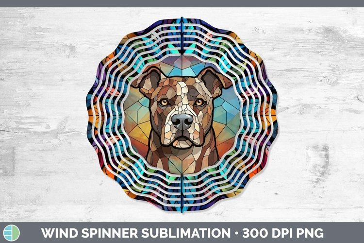 GorgeousStained Glass Wind Spinner design.