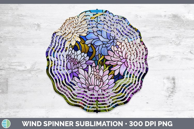 GorgeousStained Glass Wind Spinner design.