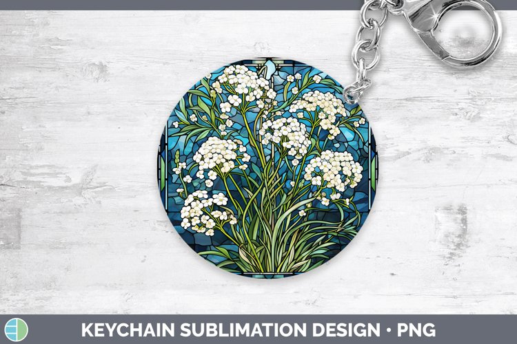 GorgeousStained Glass Keychain design.