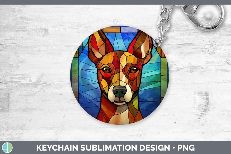GorgeousStained Glass Keychain design.
