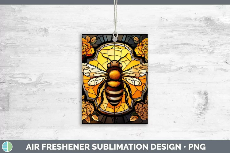 Stained Glass Bee Air Freshener Sublimation Car Freshener De