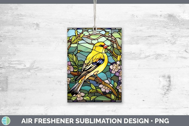 GorgeousStained Glass Bird Air Freshener design.
