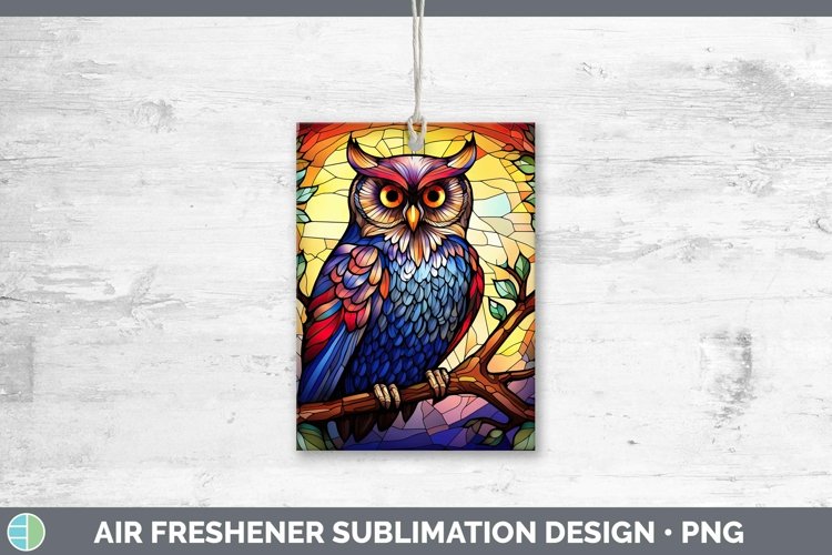 GorgeousStained Glass Bird Air Freshener design.