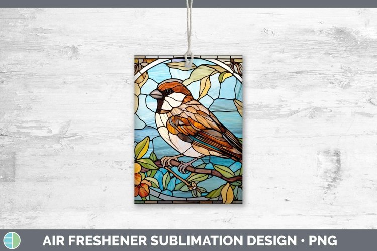 GorgeousStained Glass Bird Air Freshener design.