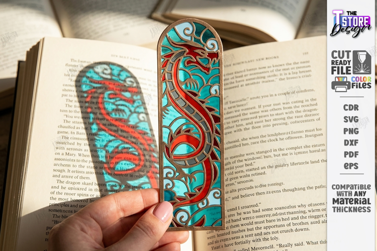 Stained Glass Bookmark Laser Cut | Faux Stained Glass Window