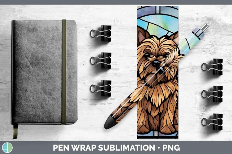 GorgeousStained Glass Pen Wrap design.
