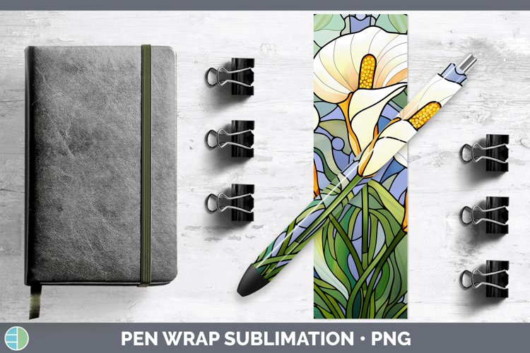 GorgeousStained Glass Pen Wrap design.