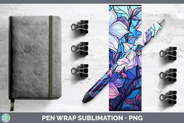 GorgeousStained Glass Pen Wrap design.