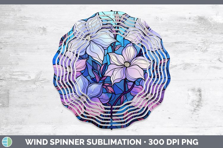 GorgeousStained Glass Wind Spinner design.