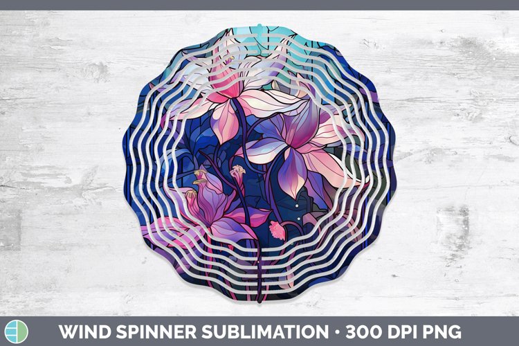 GorgeousStained Glass Wind Spinner design.