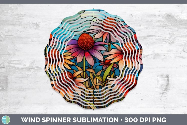 GorgeousStained Glass Wind Spinner design.