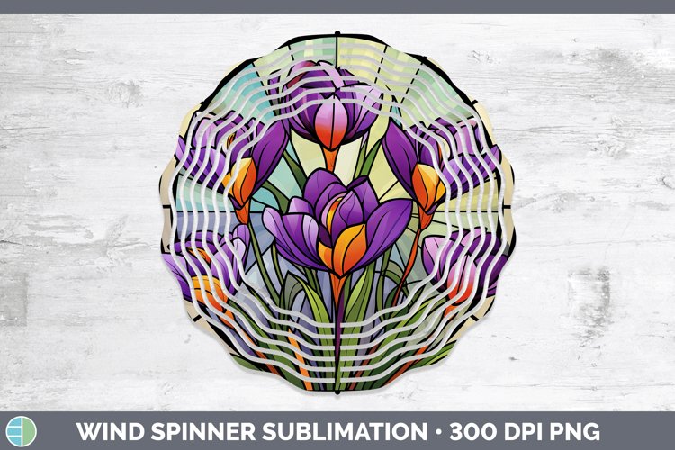 GorgeousStained Glass Wind Spinner design.