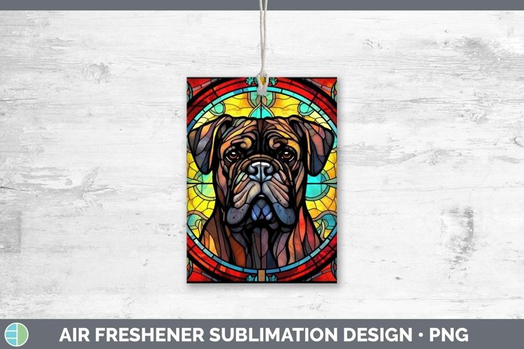 GorgeousStained Glass Dog Air Freshener design.