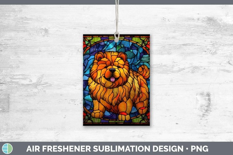 GorgeousStained Glass Dog Air Freshener design.