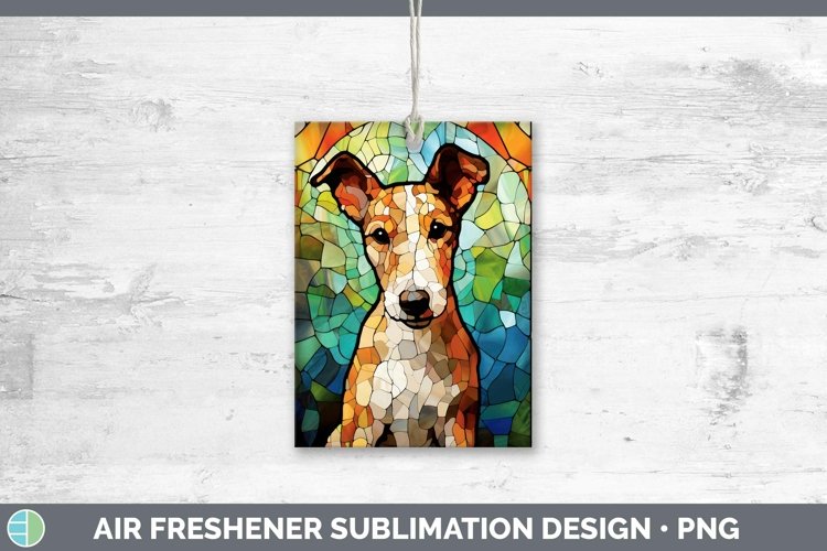 GorgeousStained Glass Dog Air Freshener design.