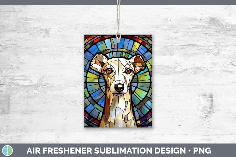 GorgeousStained Glass Dog Air Freshener design.