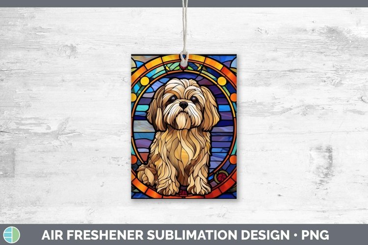 GorgeousStained Glass Dog Air Freshener design.