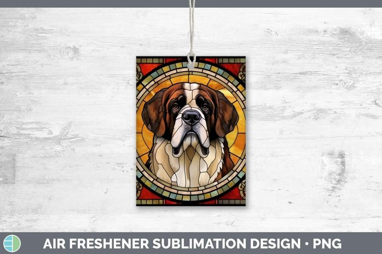 GorgeousStained Glass Dog Air Freshener design.