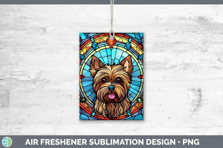 GorgeousStained Glass Dog Air Freshener design.