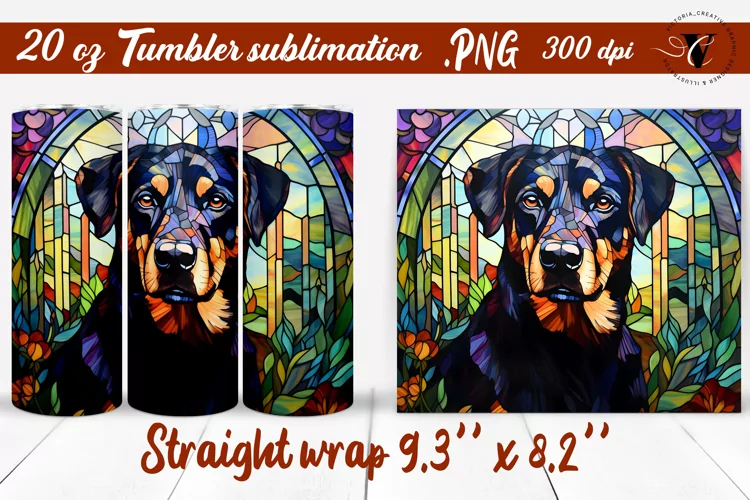 Stained glass tumbler sublimation | Tumbler wrap
