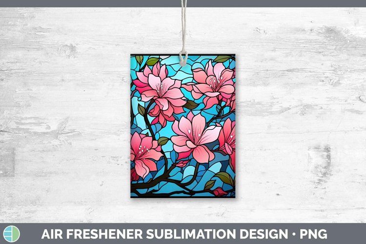 GorgeousStained Glass Flowers Air Freshener design.