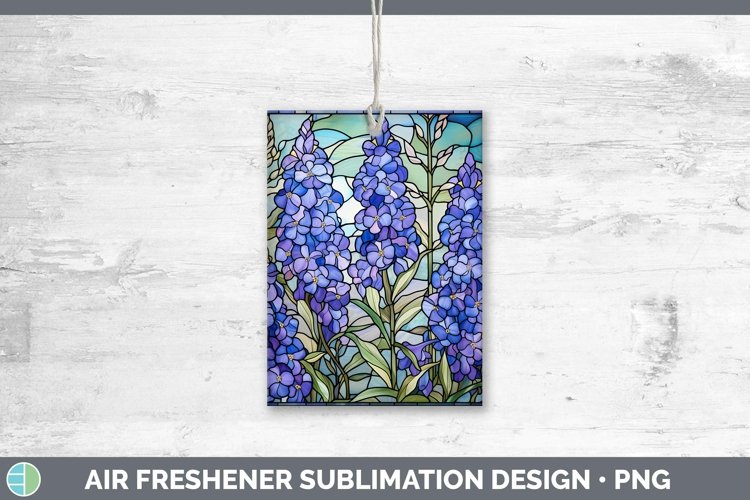 GorgeousStained Glass Flowers Air Freshener design.