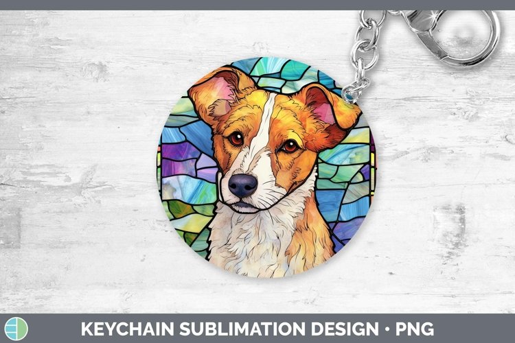 GorgeousStained Glass Keychain design.
