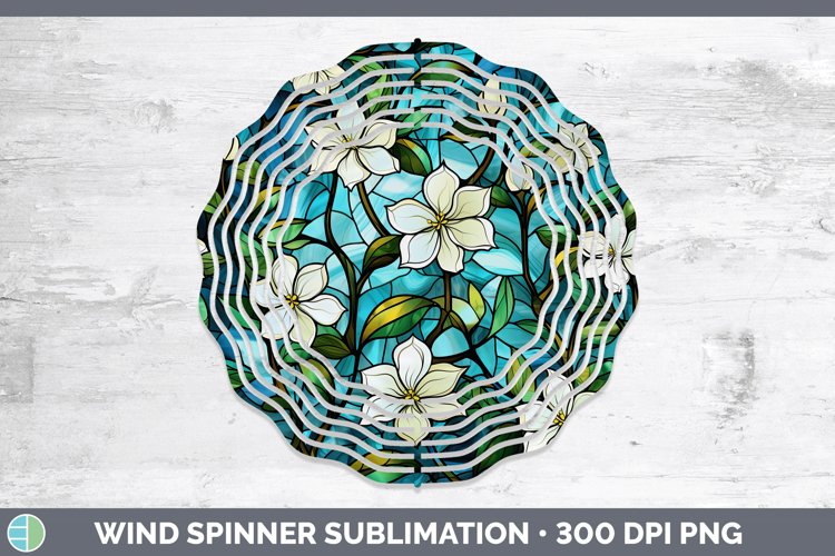 GorgeousStained Glass Wind Spinner design.
