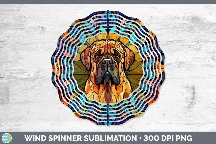 GorgeousStained Glass Wind Spinner design.