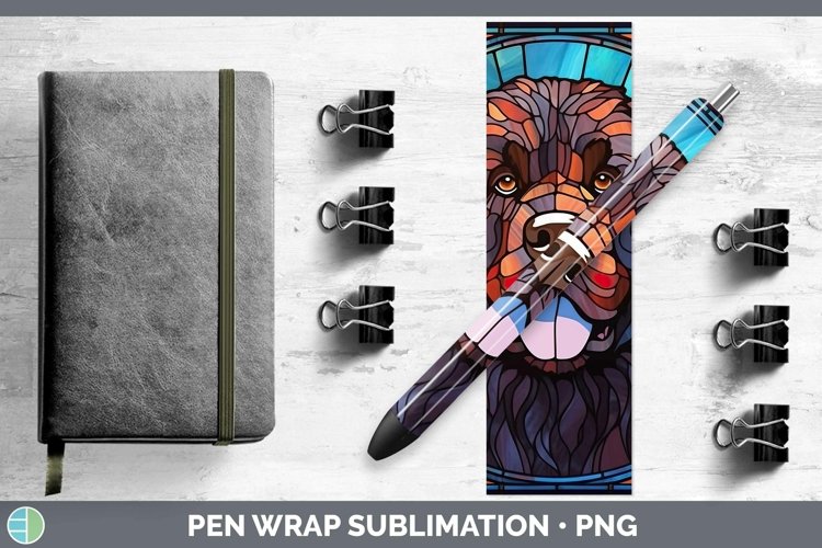 GorgeousStained Glass Pen Wrap design.