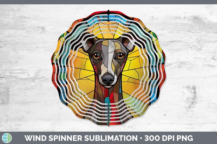 GorgeousStained Glass Wind Spinner design.