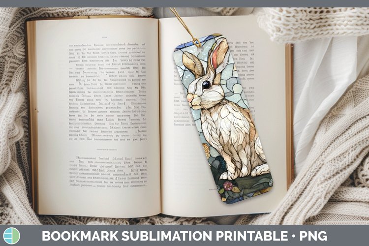 GorgeousStained Glass Woodland Bookmark design.