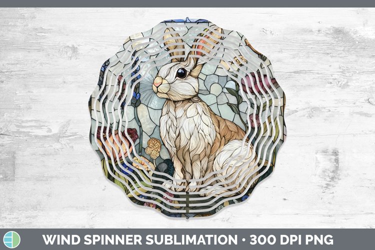GorgeousStained Glass Woodland Wind Spinner design.