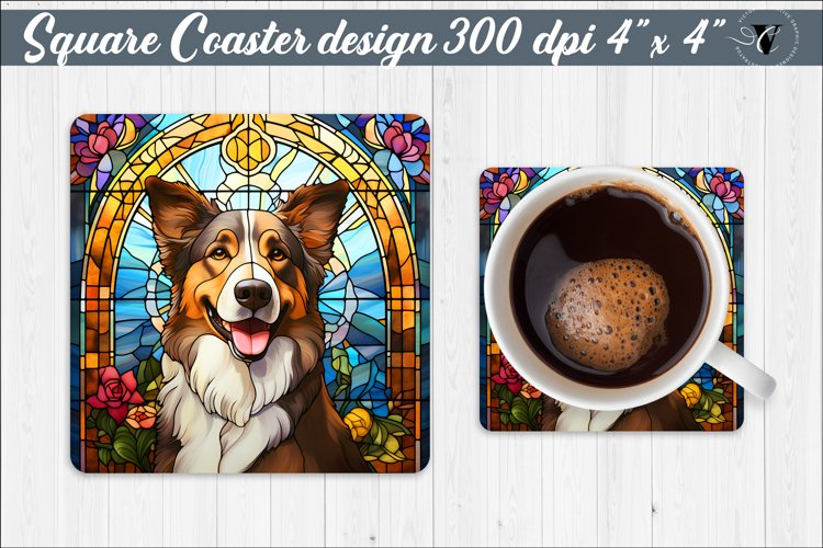 Square Coaster | Dog sublimation