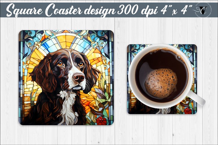 Square Coaster | Dog sublimation