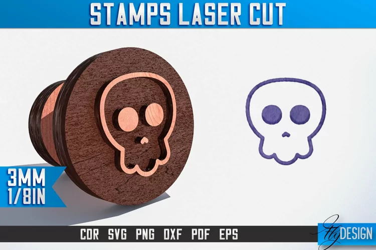 Stamps Laser Cut SVG Design| Customizable Funny Stamp
