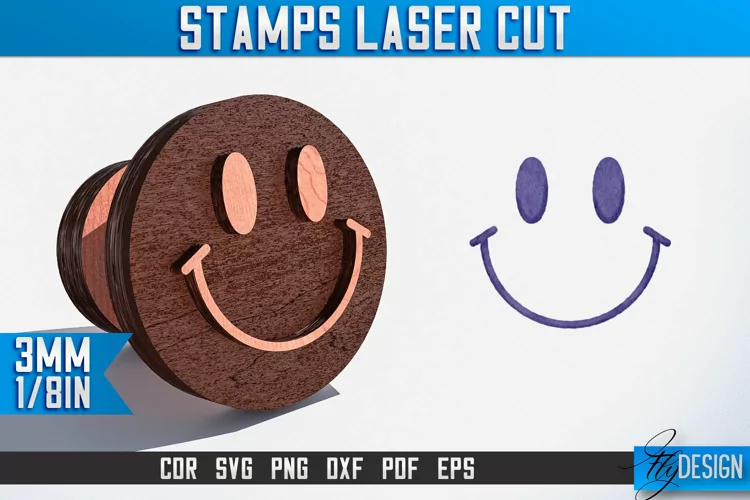 Stamps Laser Cut SVG Design| Customizable Funny Stamp