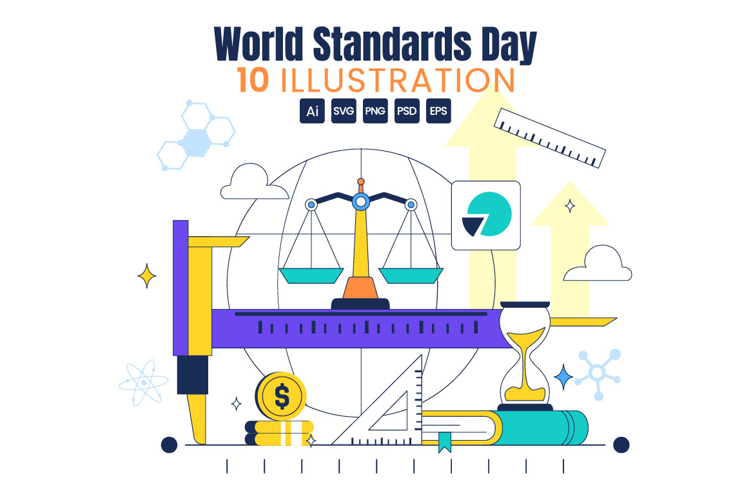 10 World Standards Day Illustration