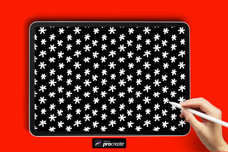 Star Bloom Pattern Brush | Pattern Maker for Procreate