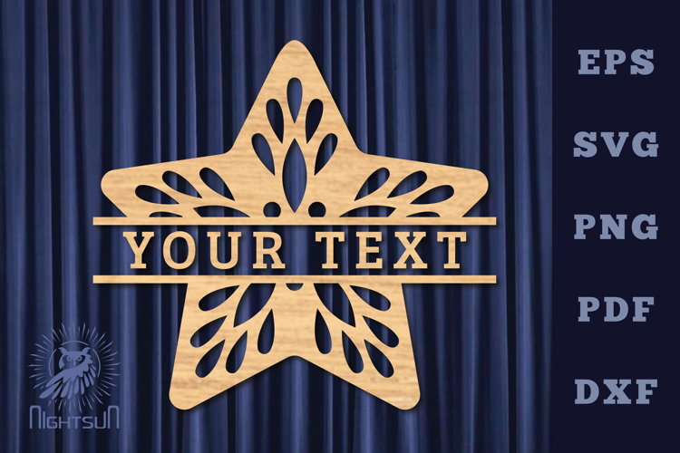 Star Monogram Svg Image 13