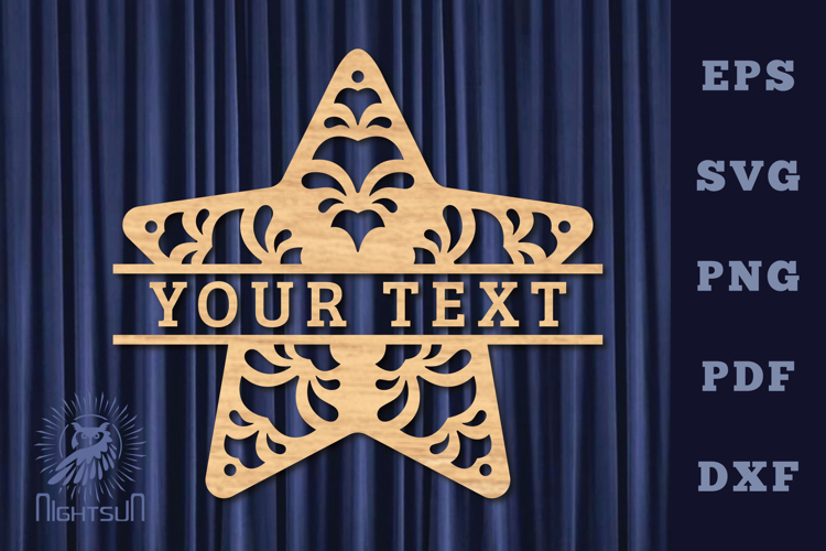 Star Monogram Svg Image 12