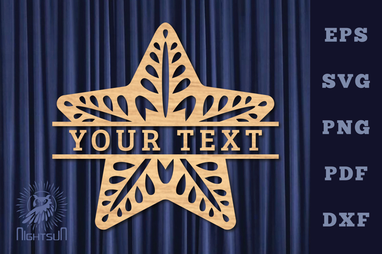 Star Monogram Svg Image 11