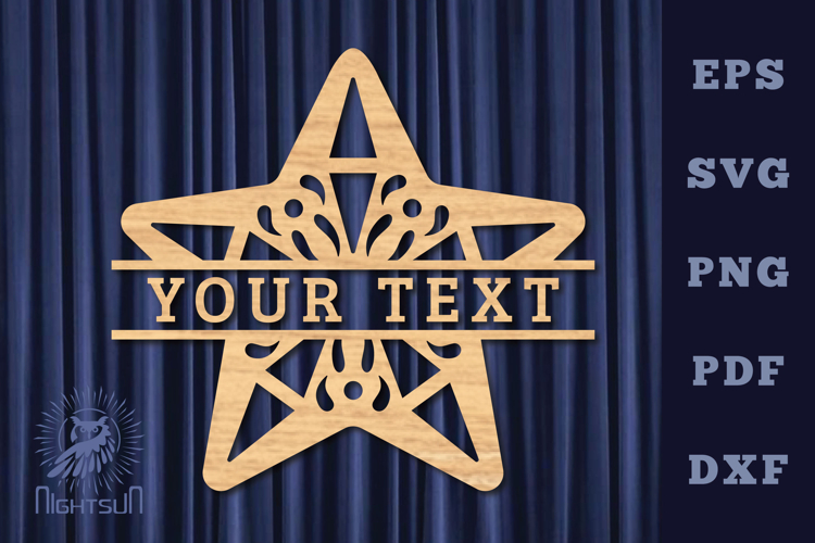 Star Monogram Svg Image 10