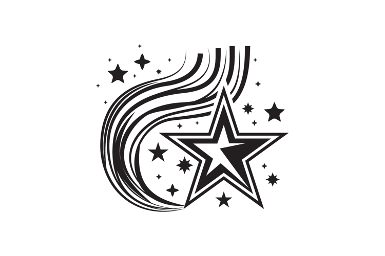White Star Clipart Image 12