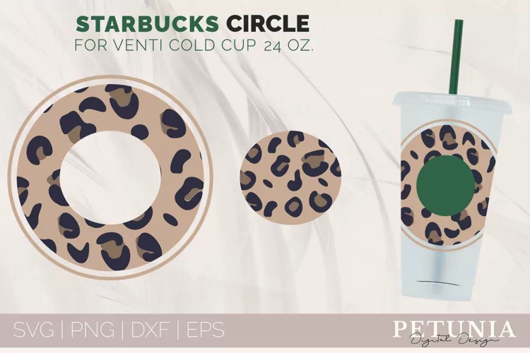 Leopard Print Starbucks Svg Cup