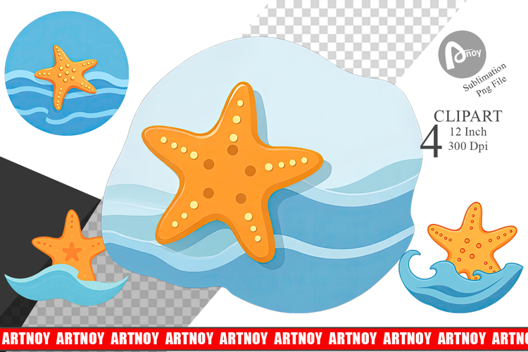 Starfish Clipart Image 4