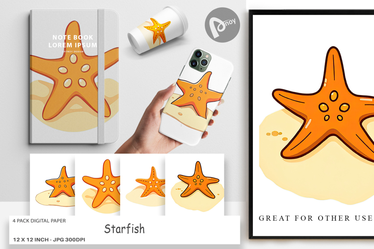 Starfish Clipart Image 8