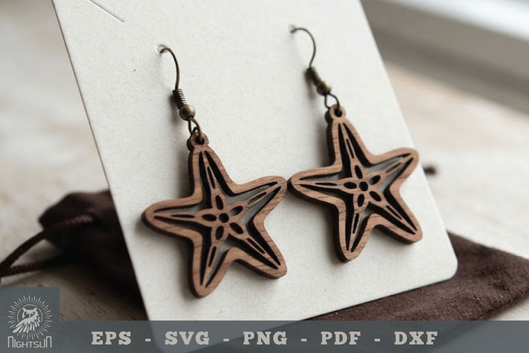 Starfish Lasercut Earring 1